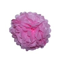 12pce 30cm Light Pink Tissue Paper Pompom for Weddings, Birthday, Xmas Events