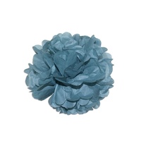 6pce 25cm Black / Grey Tissue Paper Pompom for Weddings, Birthday, Xmas, Events