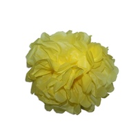 12pce 25cm Yellow Tissue Paper Pompom for Weddings, Birthday, Xmas, Events