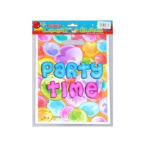 20x Party Time Theme Party Loot Bags 25cm Great for Lollies & Gifts for Kids