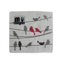 20 Pack Red Bird on Wire Design 2 ply Premium Party Napkins 33x33cm MQ-351
