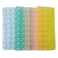 4pce 19cm Wall/Drawer Suction Grip Mat Sheet Kitchen/Home Organisation Furniture Stop