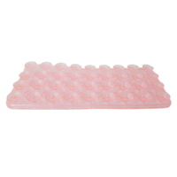 1pce Pink 19cm Wall/Drawer Suction Grip Mat Sheet Kitchen/Home Organisation Furniture Stop