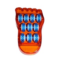 22cm Foot Sole Massager Orange with 10 Massage Reflexology Wheels
