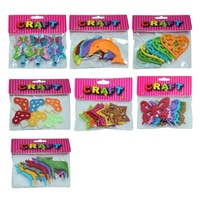 6 Pack of Coloured Embellishments, Card Making ร Scrapbooking B