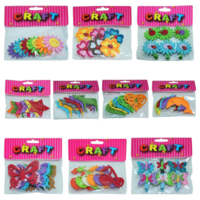 10 Packs of EVA Felt Embellishments Set DIY Craft Card Making Scrapbooking