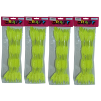 80 Yellow Pipe Cleaners Chenille Sticks Stems 30x1cm (4 Packs of 20)