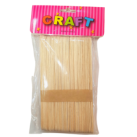 Natural Paddle Pop Sticks 48 Pack, 2x15cm Long Craft/School Supplies