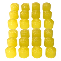 24pce Votive Wax Candle 3.5cm Lemon Scented Yellow Colour Party