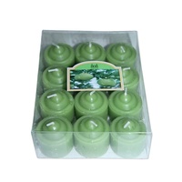 24 Votive Wax Colour Party Candles (2 Packs of 12) Green