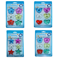 6pce Gel Floating Candles Feature 4cm 2hr Burn