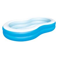 Giant Lagoon Inflatable Pool 262x157x46cm Blue Summer Kids Family Fun PVC