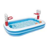 Inflatable Pool Basketball Game Play Kids 2.51x1.68m Summer Family Fun PVC