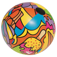 1pce Graffiti Beach Ball 91cm Inflatable Pool Toy Summer Kids & Family