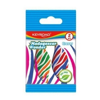 2pce Keyroad Eraser Tropical Wonder Rubber School Drawing Supplies