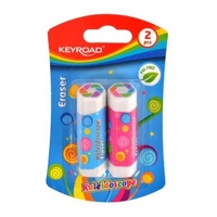 2pce Keyroad Eraser Kaleidoscope Rubber School Drawing Supplies