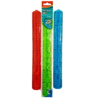 1pc Keyroad Ruler 30cm Flex Draw Anti Break Easy Pickup 3 Asst School Office