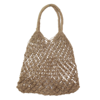 1pce 55cm Natural Carry Tote Shopping Bag Seagrass Woven Hessian Style