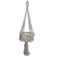 1pce 120cm Drop Chunky Thick Macrame Pot Plant Hanging Holder 1 Tier Hand Made