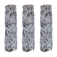 3pce Pure White Sage Smudge Sticks 18cm Long Smoke Aromatherapy 240g