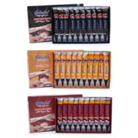 Black, Brown & Red Henna Tubes Set in Box Body Art Paste Cream Natural