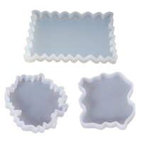 3pce Geode Coaster Set Silicone Mold For Epoxy Resin DIY Decorative Home