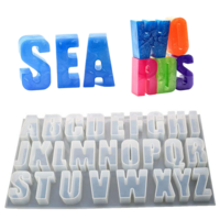 1pc 5.5cm Alphabet Letters Silicone Mold For Epoxy Resin DIY Art & Craft Pendant