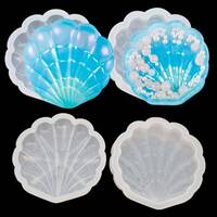 1pce Clam Shell Trinket Box Silicone Mold For Epoxy Resin DIY Beach Themed Dรฉcor