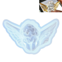 1pce Angel Cupid Guardian Silicone Mold For Epoxy Resin DIY Plaster Home Decor