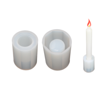 1pce Taper Candle Holder Silicone Mold For Epoxy Resin DIY Create Home Decor Art