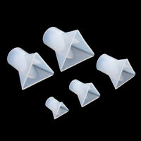 5pce Pyramids Shaped Silicone Mold For Epoxy Resin DIY Jewellery Making Décor