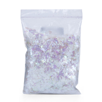 20g White Glitter Flakes Metallic Iridescent Colour Arts & Crafts Or Epoxy Resin