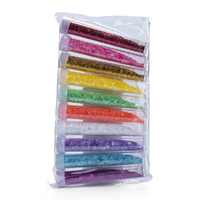10pce Mini Bright Glitter Sequins Mix Ins Tubes For Epoxy Resin Iridescent Art
