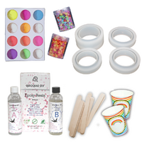Glow/Fluro Epoxy Resin Bangles Kit Party Molds, DIY Glow In The Dark Jewellery