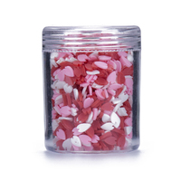 20g Pink Hearts Confetti Mix Ins for Epoxy Resin Art In Tubs Pour Craft