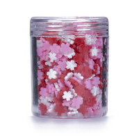 20g Pink/Red Flowers Confetti Mix Ins for Epoxy Resin Art In Tubs Pour Craft