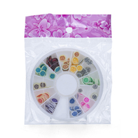 120pce Colourful Roses 5mm Spin Disc 12 Compartment Epoxy Resin Mold Art