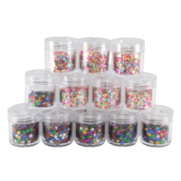 48g Mini Stars Epoxy Resin Art Multi Colour Mix in Tubs Iridescent Metallic