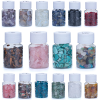 16pce Gemstone Crystal Set Chips In Tub Polished Natural Mini Size Bulk Lot