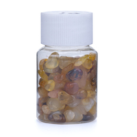 36g Yellow Agate Gemstone Crystal Chips In Tub Polished Natural Mini Size
