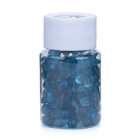 40g Clear Blue Gemstone Crystal Chips In Tub Polished Natural Mini Size