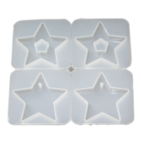 1pce Star Pendants Silicone Mold For Epoxy Resin DIY Jewellery Necklace Art