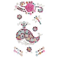 Rainbow Rhinestone Adhesive Stickers Bedazzle Decorate Jewellery, Bottle, Kids