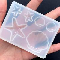 Mini Seashells Charms Silicone Mold For Epoxy Resin DIY Art & Craft Beachy Vibe