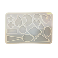 Mini Shaped Pendant Charms Silicone Mold For Epoxy Resin DIY Jewellery Art
