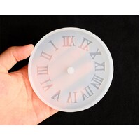 Roman Numeral Clock Face Silicone Mold For Epoxy Resin DIY Ornament Decor Wall