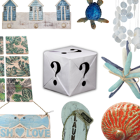 Mystery Gift Box Surprise (3) Beach/Nautical Home Decor Bundle Set