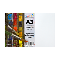 A3 Watercolour Paper Pack 300gsm 20 Sheets Acid Free 29.7x42cm