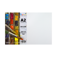 A2 Watercolour Paper Pack 300gsm 20 Sheets Acid Free 42x59.4cm