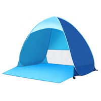 Beach Shelter Tent Easy Pop Up Blue Outdoor Shade Protection 2 Person